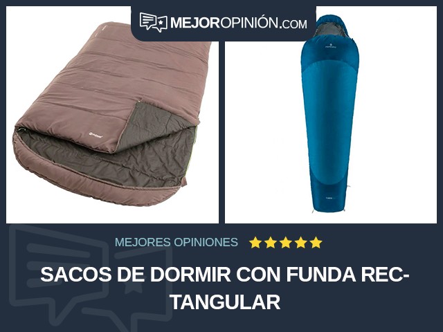 Sacos de dormir Con funda Rectangular