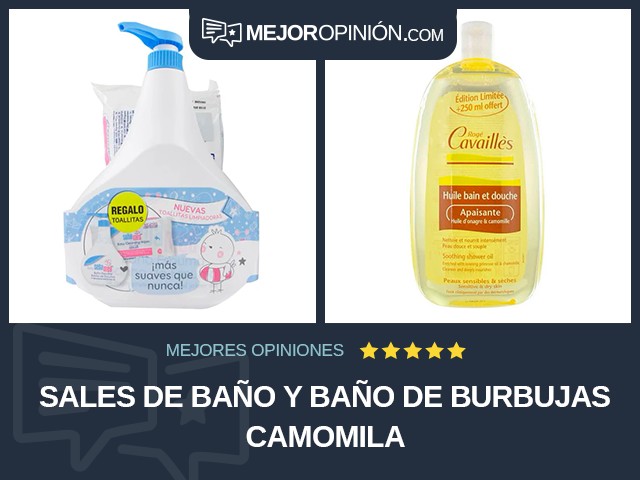 Sales de baño y baño de burbujas Camomila