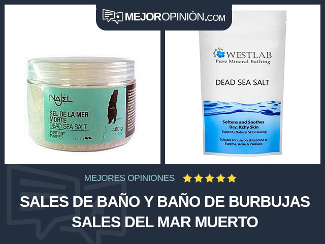 Sales de baño y baño de burbujas Sales del Mar Muerto