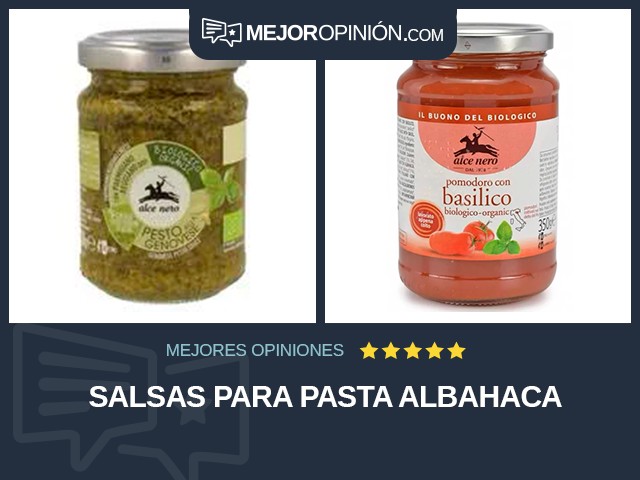 Salsas para pasta Albahaca