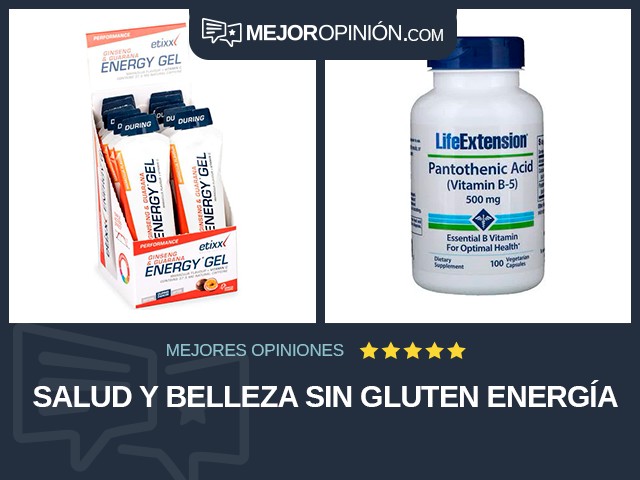 Salud y belleza Sin gluten Energía