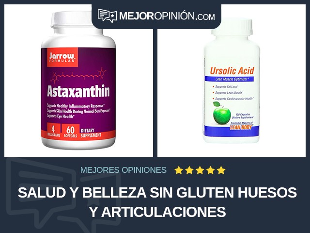 Salud y belleza Sin gluten Huesos y articulaciones