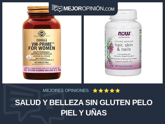 Salud y belleza Sin gluten Pelo piel y uñas