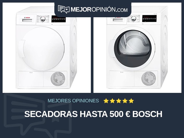 Secadoras Hasta 500 € Bosch