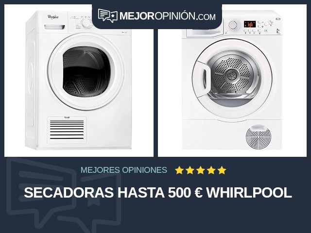 Secadoras Hasta 500 € Whirlpool