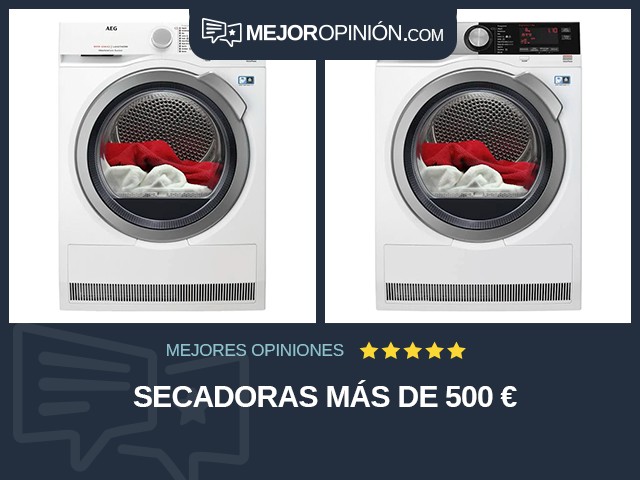 Secadoras Más de 500 €