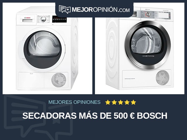 Secadoras Más de 500 € Bosch