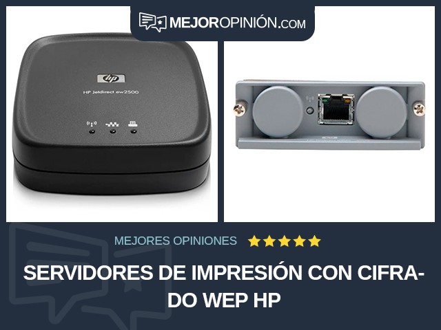 Servidores de impresión Con cifrado WEP HP