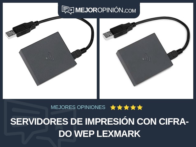 Servidores de impresión Con cifrado WEP Lexmark