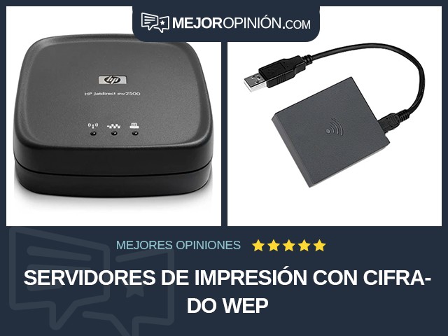 Servidores de impresión Con cifrado WEP