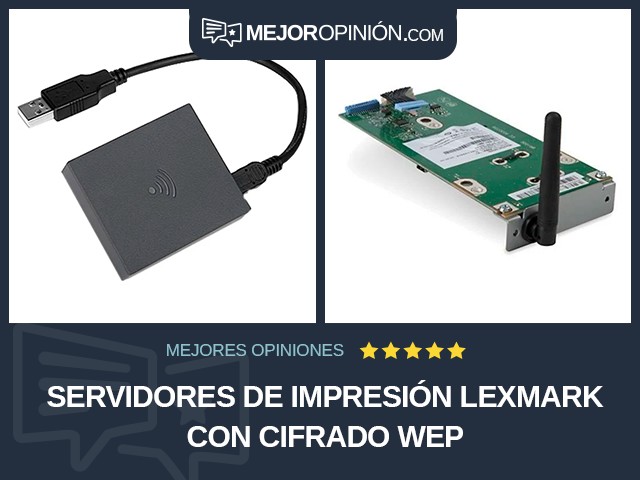 Servidores de impresión Lexmark Con cifrado WEP