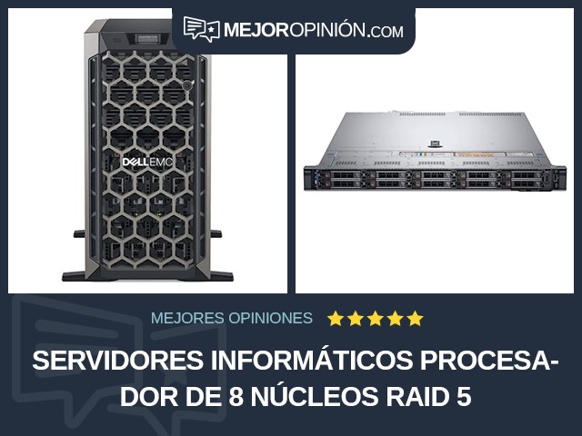 Servidores informáticos Procesador de 8 núcleos RAID 5