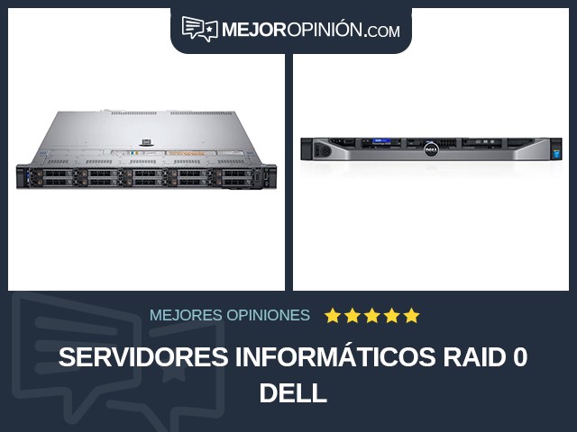 Servidores informáticos RAID 0 Dell