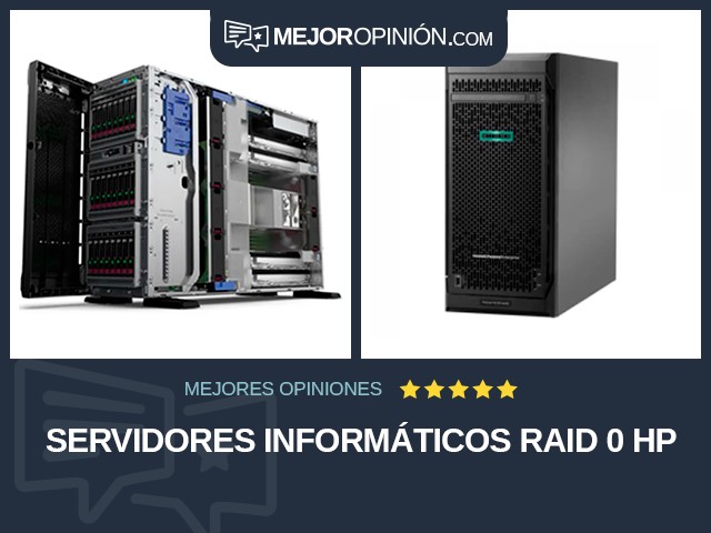 Servidores informáticos RAID 0 HP