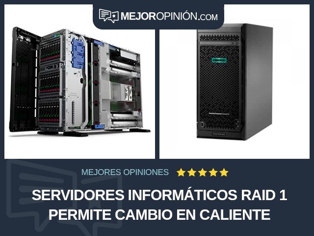 Servidores informáticos RAID 1 Permite cambio en caliente