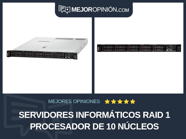 Servidores informáticos RAID 1 Procesador de 10 núcleos