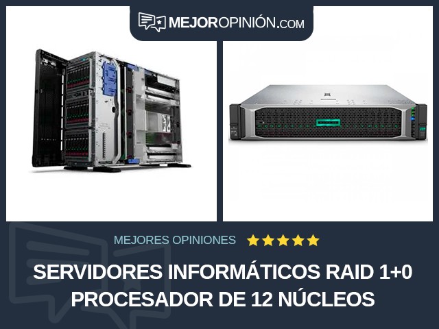 Servidores informáticos RAID 1+0 Procesador de 12 núcleos