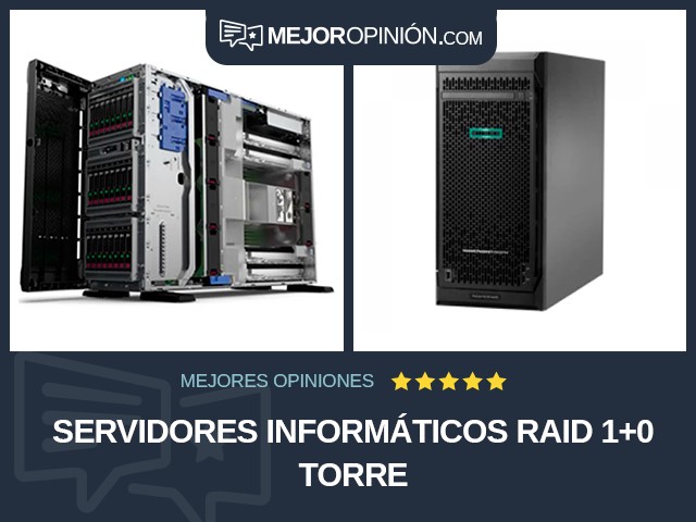 Servidores informáticos RAID 1+0 Torre