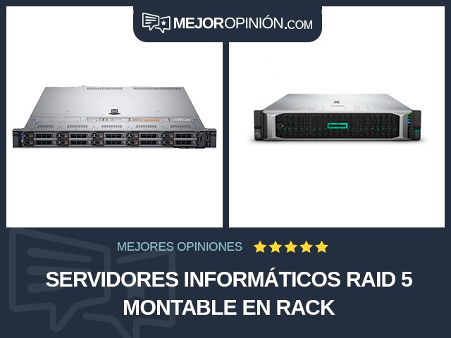 Servidores informáticos RAID 5 Montable en rack