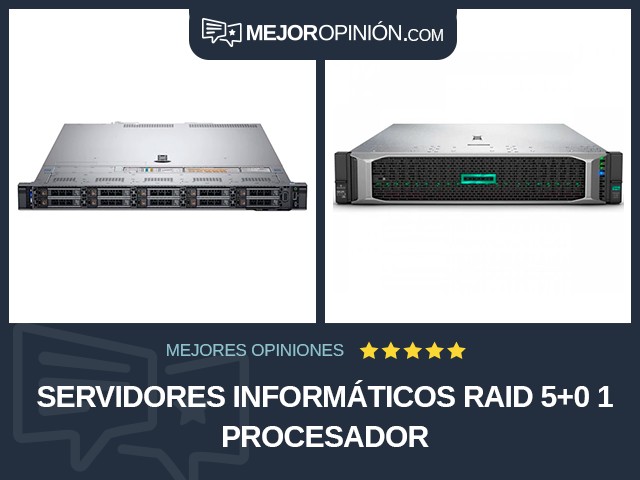 Servidores informáticos RAID 5+0 1 procesador