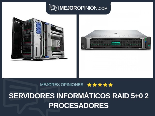 Servidores informáticos RAID 5+0 2 procesadores