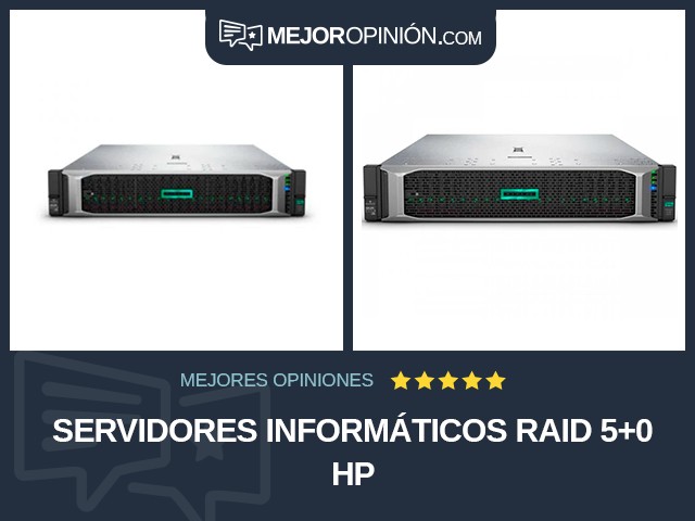 Servidores informáticos RAID 5+0 HP