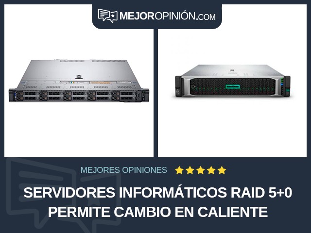 Servidores informáticos RAID 5+0 Permite cambio en caliente