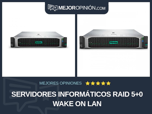 Servidores informáticos RAID 5+0 Wake On LAN