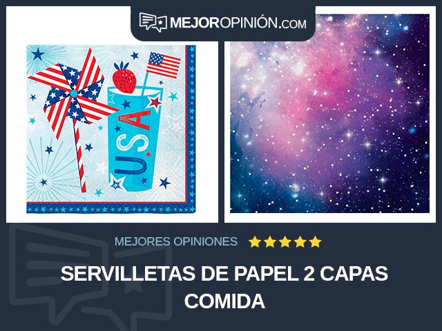 Servilletas de papel 2 capas Comida