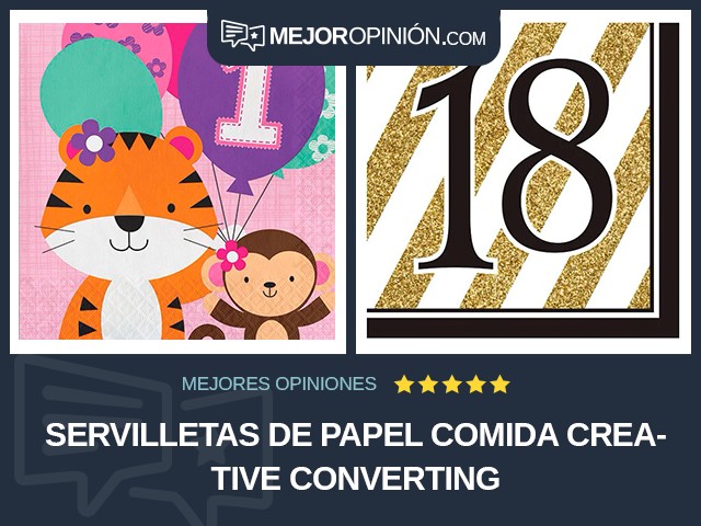 Servilletas de papel Comida Creative Converting