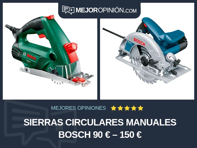 Sierras circulares manuales Bosch 90 € – 150 €
