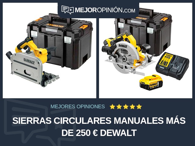 Sierras circulares manuales Más de 250 € DEWALT