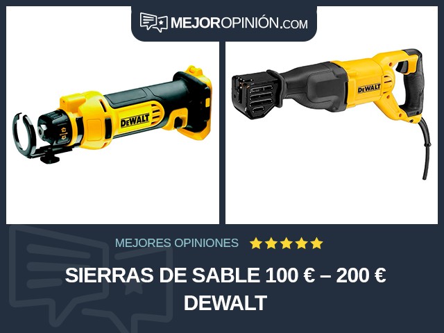 Sierras de sable 100 € – 200 € DEWALT