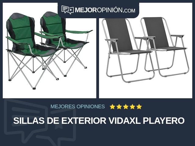 Sillas de exterior vidaXL Playero