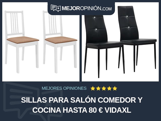 Sillas para salón comedor y cocina Hasta 80 € vidaXL