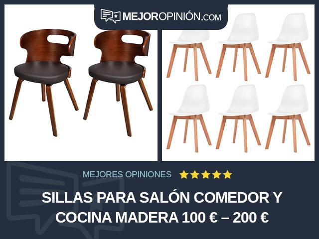 Sillas para salón comedor y cocina Madera 100 € – 200 €