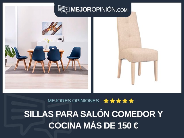 Sillas para salón comedor y cocina Más de 150 €