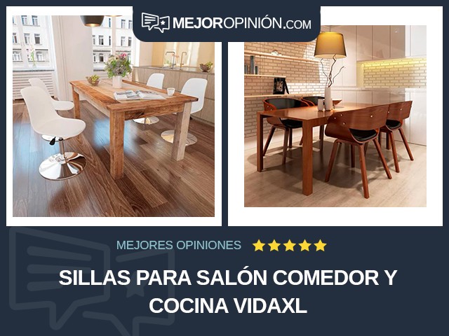 Sillas para salón comedor y cocina vidaXL