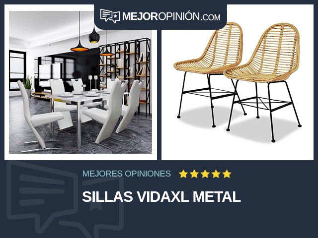 Sillas vidaXL Metal