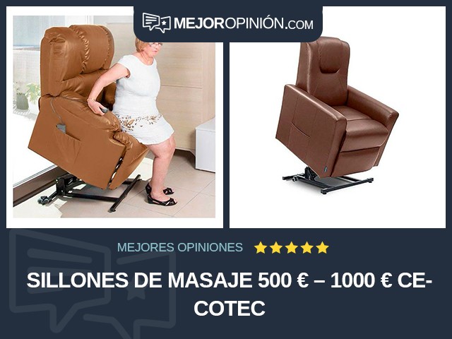 Sillones de masaje 500 € – 1000 € Cecotec