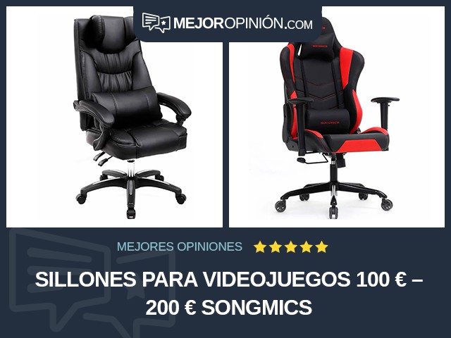 Sillones para videojuegos 100 € – 200 € Songmics