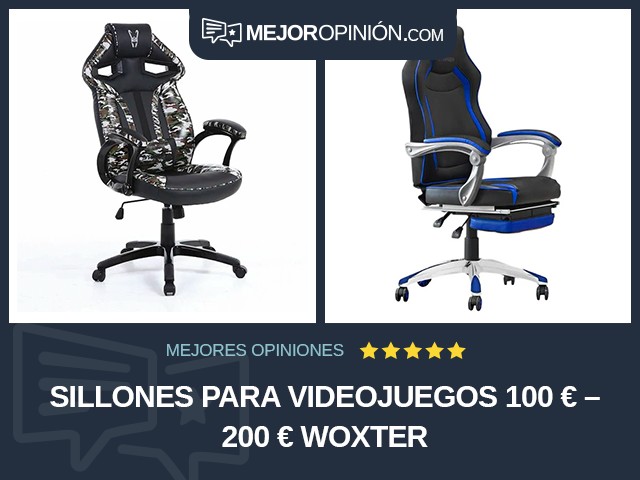 Sillones para videojuegos 100 € – 200 € Woxter