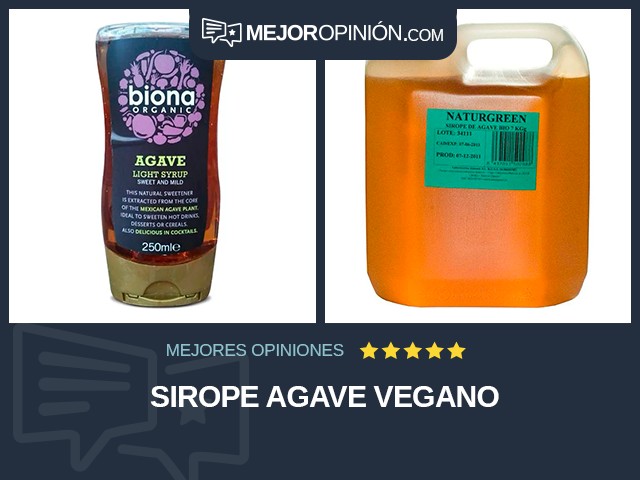 Sirope Agave Vegano