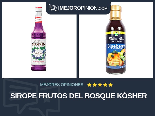 Sirope Frutos del bosque Kósher