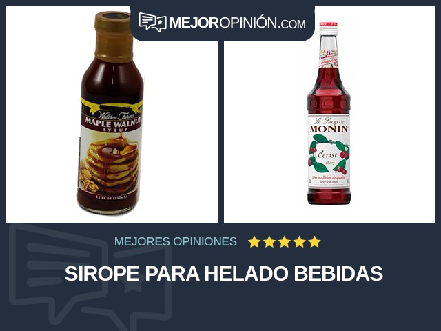 Sirope para helado Bebidas