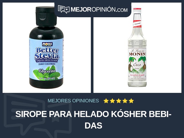 Sirope para helado Kósher Bebidas