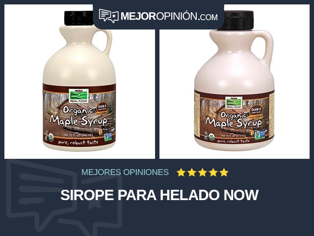 Sirope para helado NOW