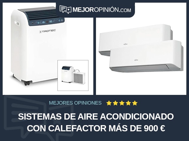 Sistemas de aire acondicionado Con calefactor Más de 900 €