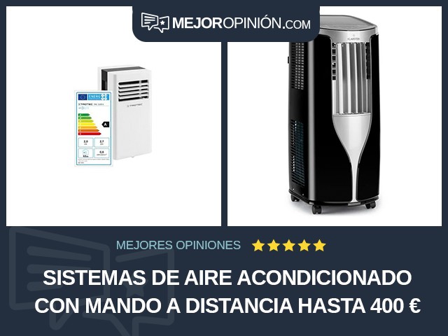 Sistemas de aire acondicionado Con mando a distancia Hasta 400 €