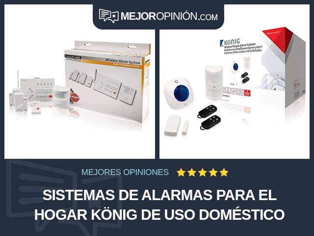 Sistemas de alarmas para el hogar König De uso doméstico